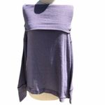 Free People Long Sleeve Ribbed Sweater Top Purple XS Photo 3