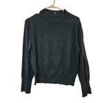 Molly Bracken Navy Blue Casual Long Sleeve Pullover Mock Neck Sweater Large Photo 6