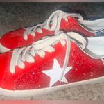 NEW Mi.im Shoes, Sneaker (Skylar), Red Sparkle, Size 9 White Photo 4