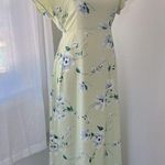 Vintage ‘90s Dude U.S.A. Light Green Floral Maxi Dress Size M Photo 3