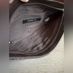 Arden B Y2K Embroidered Beaded Leather Wristlet Clutch Floral Brown Cocktail Bag Photo 7