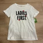 Kate Spade NWT  Ladies First Ladybug Tee Fresh White Short Sleeve Size S Photo 0