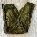 FP Movement Back to the Future Metallic Green Lightweight Parachute Pants XS Photo 4