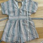 American Eagle  — STRIPED KIMONO SLEEVE ROMPER, SIZE S Photo 3
