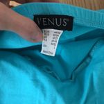Venus  Strapless Ruched Padded Turquoise Top Large Photo 3