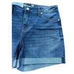 Seven7 Weekend Cuffed Denim Shorts Women’s Size 10 – Dark Wash NWT Photo 3