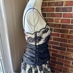 80s 90s Vintage Tea Length Black Lace Spaghetti Strap Dress Junior Prom Cosplay Size undefined Photo 2