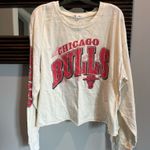 47 Brand ‘47 Chicago Bulls Women’s White Parkway Long Sleeve Tee XL Photo 0