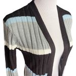 No Boundaries NWT Womens  Lace Back Duster Color Block Sweater Cardigan - Sz XS Photo 5