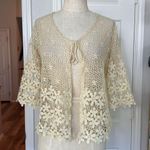 Y2k vintage tie front crochet cardigan Photo 0
