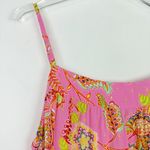Aerie NWT  Floral Cropped Swing Tank Top Metallic Pink Size Medium M NEW Photo 1