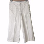 Mario Serrani Mario‎ Serrani Italy White Crop Pants Wide Leg Size 2 Photo 1