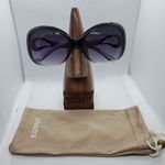 Chico's  Black & Gray Sunglasses & Dust Bag Photo 0