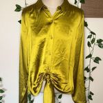 EXPRESS Portofino Tie Top Lime Green Yellow Gold Photo 0