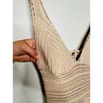 RONNY KOBO Beige Knit Crochet V Photo 8