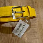 Maison Margiela Crocodile Print leather belt yellow Made in Italy size 90 NWT Photo 1
