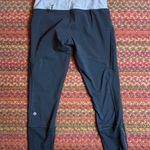 Lululemon RETRO GREY THIGH POCKET YOGA ZIPPER DETAIL LEGGINGS LOW RISE Photo 4