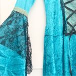 Charades Renaissance Queen Costume Blue Velvet Gown and Headpiece NEW IN PACKAGE Size XS Photo 3