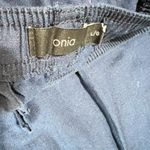 ONIA  large navy linen cotton stretchy pants Photo 4