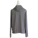 Lauren Ralph Lauren Top Sweater Black White Stripe Loose Cowl Neck XL Photo 4