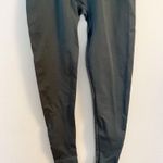 Set Active Leggings Womens Small Gray/Green Seamless Crop Ankle High Rise Ribbed Photo 2