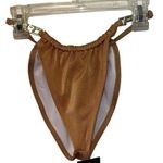 Pretty Little Thing NWT Mocha Tanga Ruched Bikini Bottoms Photo 0