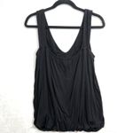 Marianne 1X Black Studded V Neck Top Goth Punk EGirl Cyber Y2K Retro‎ Alt Rave Photo 3