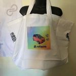 Custom Handmade Logo Tote Bag – Made to Order 22x15x8 Personalized Tote White Photo 0