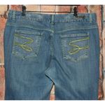 Seven7  Womens Size 20 Jeans Straight Light Blue Premium Denim Jeans Bling Pocket Photo 4