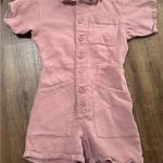Mod Ref  Dusty Pink Utility Romper Shortall Jumpsuit S Photo 0