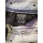 Thorn Universal Pale Wash High Rise Faux Pearl Hem Jeans Size 10 Photo 6