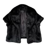 Bagatelle Faux Fur Shrug Bolero Jacket Coat Black S Small Photo 0