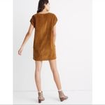 Madewell  Brown Corduroy V-Neck Mini Dress Photo 1