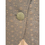 Caslon  Blazer Light Blue and White Size M Floral Pattern Single Button Closure Photo 5