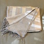 Calvin Klein  Beige and Gray Scarf Photo 0