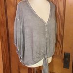 Entro Slouchy boho beachy v neck top Photo 5