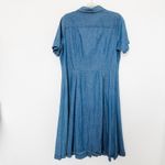 VTG 90s Mainstreet Blues Womens Denim Dress Size 14W Blue Midi Western Americana Photo 4