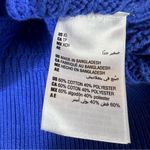 NWT ON 34th Cozy Sweater Womens XS Blue Cable Knit Crewneck Textured Preppy Photo 6