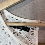 Deluc white Eyelit mini dress White Size M Photo 4