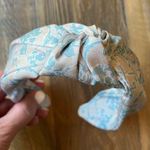 Anthropologie Blue and Beige Floral Headband Photo 0