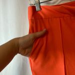 Worthington Modern Fit Bright Orange Straight Leg High Rise Dress Trouser Pants Photo 4