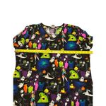 Disney  Tim Burtons the Nightmare Before The Christmas Scrub Top Short Sleeve XL Photo 4