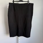 Anne Klein Black Pencil Skirt Asymmetrical Knit Stretch 3X Work Career NWT Photo 7
