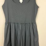 A New Day Dress Women XL Black Midi Sleeveless Ribbed Tank Pockets A-Line Summer Photo 4