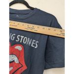 The Rolling Stones  T-Shirt Graphic 1975 US Tour Short Sleeve Blue Size XS Photo 1