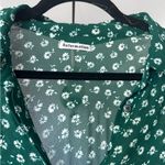 Reformation  Violet Crepe Blouse Rosemary Photo 3