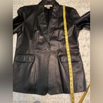 Apostrophe  Black Business Soft Leather Women's Casual Blazer Size 14P Photo 13