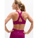 Athleta S Interval Plunge Train Sports Bra A-C Wildberry Small Photo 1