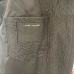 Marc Jacobs  Black Textured Silk Blend Coat Snap Front Long Jacket Small Photo 8