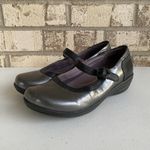 Dansko  Mary Janes Womens 7 Misty Metallic Nappa 39 Pewter Leather Shoes Photo 6
